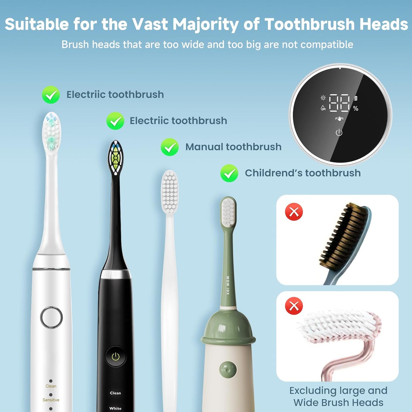 UV Smart Toothbrush Sanitizer