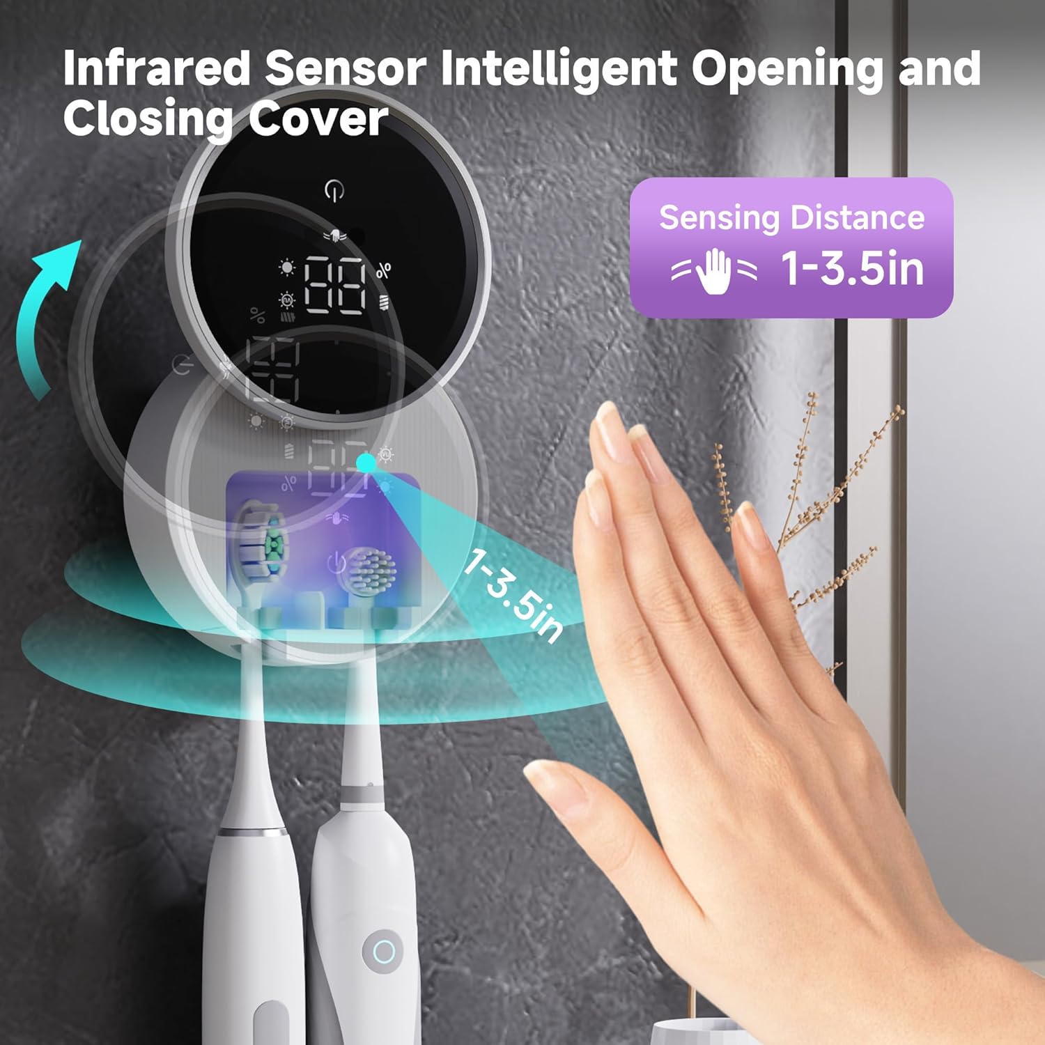 UV Smart Toothbrush Sanitizer